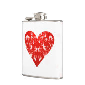 Flasques Romantique Floral Valentine Coeur (Gauche)