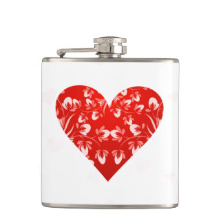 Flasques Romantique Floral Valentine Coeur