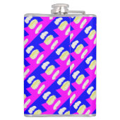 FLASQUES ROSE ART ABSTRAIT ET BLEU ROYAL (Dos)