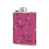 Flasques Rose Chaud Avec Confettis (Gauche)