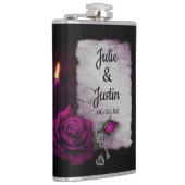 Flasques Rose, clé et coeur (Droite)