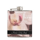 Flasques Rose de mariage sur mesure Gold Mère de la mariée (Devant)