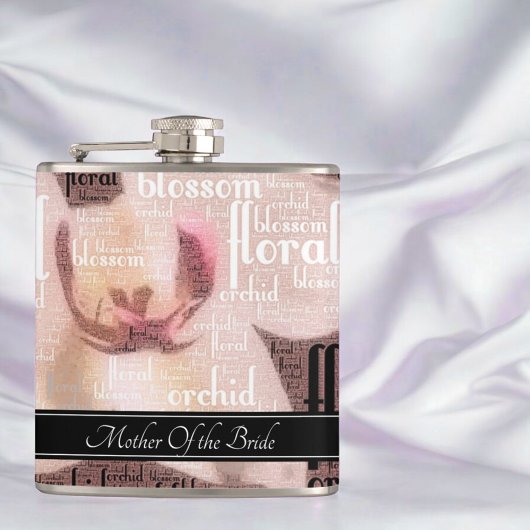 Flasques Rose de mariage sur mesure Gold Mère de la mariée