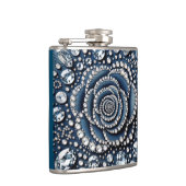 Flasques Rose diamant & Denim Glam Bling (Droite)