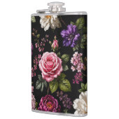 Flasques Rose en velours noir  (Gauche)