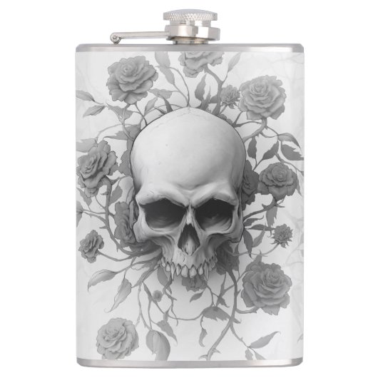 Flasques Rose floral gothique foncé (Devant)