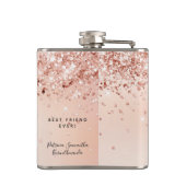 Flasques Rose gold fard rose meilleures amies (Dos)