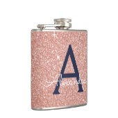 Flasques Rose Gold Rose Clair Bleu Nuit Paillettes Étincell (Droite)
