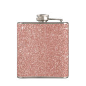Flasques Rose Gold Rose Clair Bleu Nuit Paillettes Étincell (Dos)