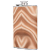 Flasques Rose Gold Satin Soie Motif Abstrait Luxe (Gauche)