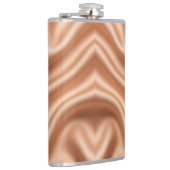 Flasques Rose Gold Satin Soie Motif Abstrait Luxe (Droite)