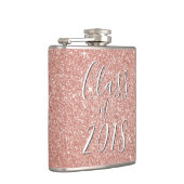 Flasques Rose Gold Sparkle Parties scintillant Classe de 20 (Droite)
