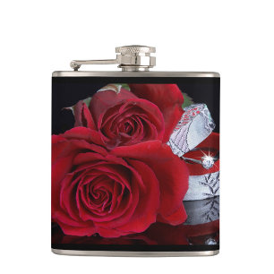 Flasques Rose mariage