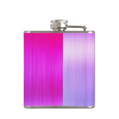 Flasques Rose - Métal brossé violet Nom du monogramme (Dos)