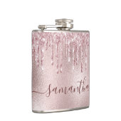 Flasques Rose or rose monogramme bachelorette (Droite)