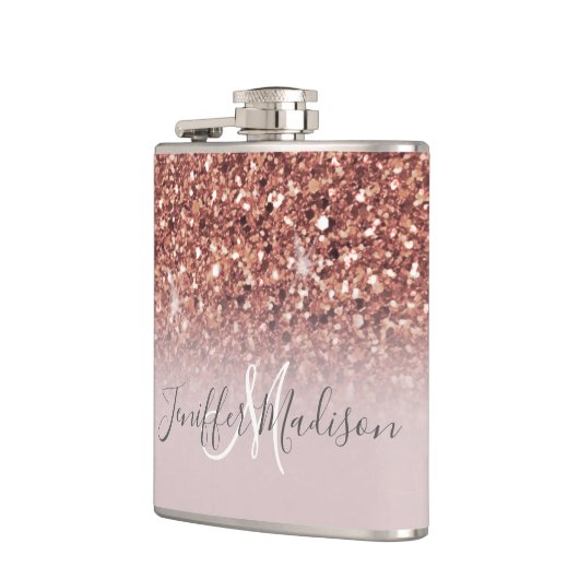 Flasques Rose personnalisé Parties scintillant Gold Drivers (Gauche)