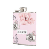 Flasques Rose personnalisé Pastel (Gauche)