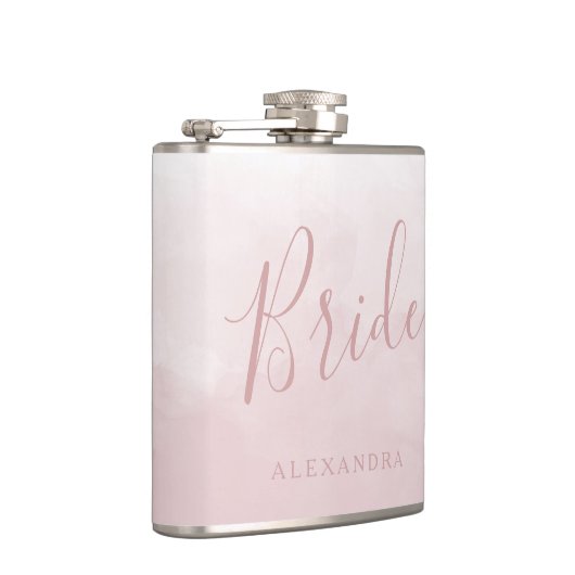 Flasques Rose rose blush rose mariage faveur nom cadeau (Droite)