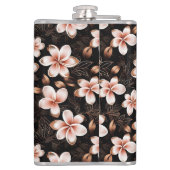 Flasques Rose rose noire noire noire Floral or (Dos)