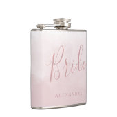 Flasques Rose rose poudré Mariée Faveur de mariage Nom Cade (Droite)