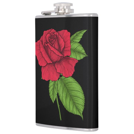 Flasques Rose rouge 2 (Gauche)