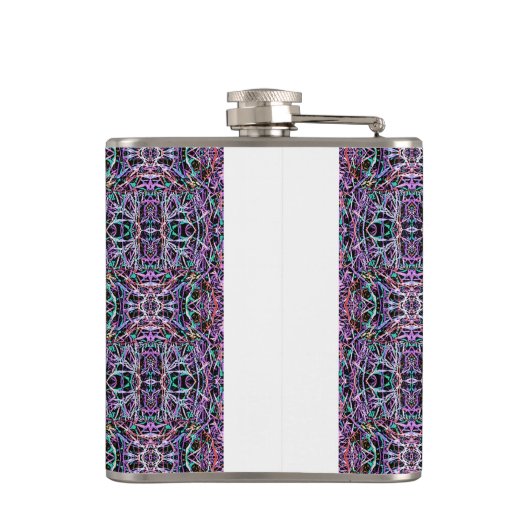 Flasques Rose violet géométrique (Dos)