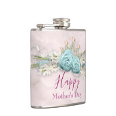 Flasques Roses bleus et bouquet floral de la Couronne Fête (Droite)