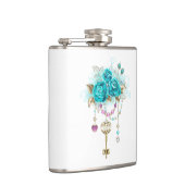 Flasques Roses turquoise avec touches (Droite)