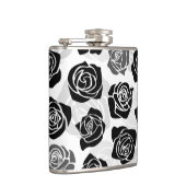 Flasques Roses Vintages chic en noir et blanc (Droite)