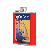 Flasques Rosie le Riveter : Une femme forte pour l'autonomi (Gauche)