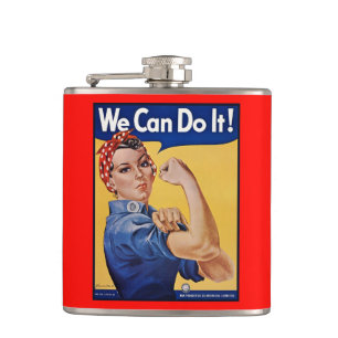 Flasques Rosie le Riveter : Une femme forte pour l'autonomi