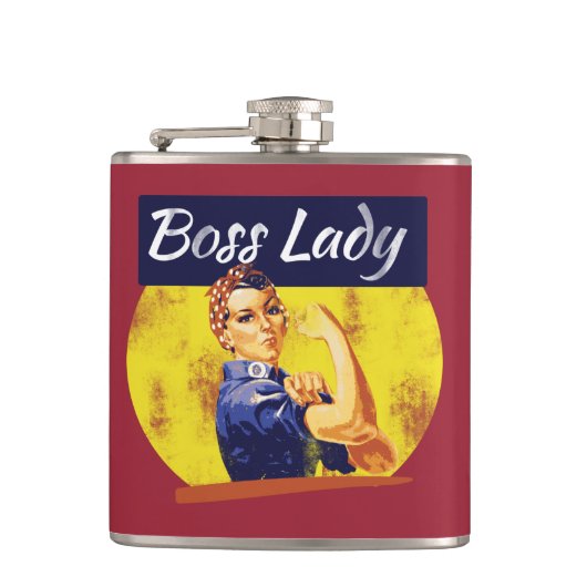 Flasques Rosie Riveter Boss Lady (Devant)