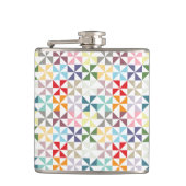 Flasques Roue géométrique colorée (Devant)