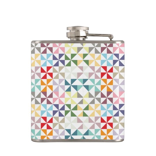 Flasques Roue géométrique colorée (Dos)