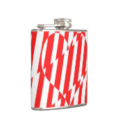 Flasques Rouge Abstrait n Blancs Valentine Coeur (Droite)