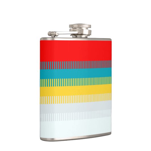 Flasques Rouge Bleu Jaune Blanc Gris Abstrait Motif unique (Droite)