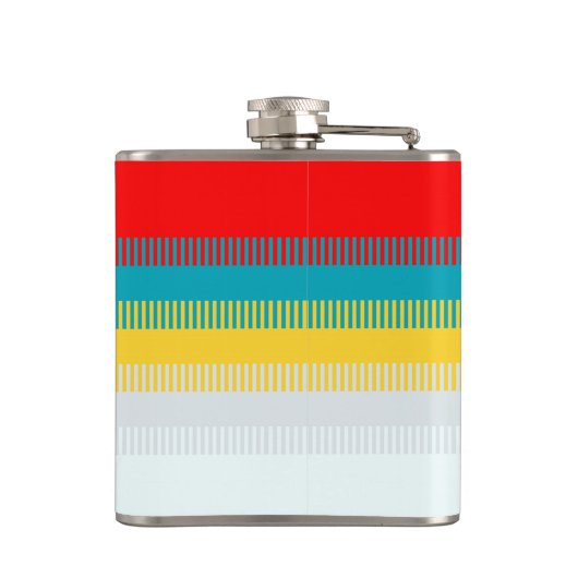 Flasques Rouge Bleu Jaune Blanc Gris Abstrait Motif unique (Dos)