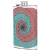 Flasques Rouge carmin et Tourbillon de sarcelle (Gauche)