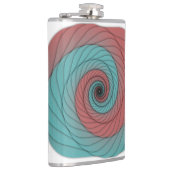 Flasques Rouge carmin et Tourbillon de sarcelle (Droite)