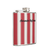 Flasques Rouge Classique, Blanc et Rayures de Souris Mocha (Droite)