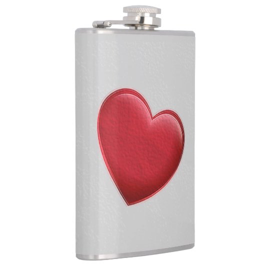 Flasques Rouge cœur gris tendance amour mariage (Droite)