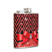 Flasques Rouge de l'arc | de diamant de Chevron Bling de (Droite)