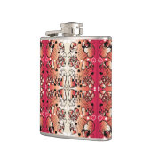 Flasques Rouge et blanc Whimsical Romantic Hearts motif (Gauche)