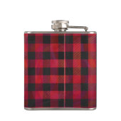 Flasques Rouge et noir À damiers plaid (Dos)