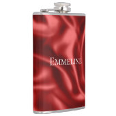 Flasques Rouge passionné romantique Faux Satin Mariage (Droite)