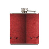 Flasques Rouge Vintage Français (Dos)