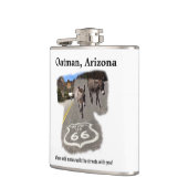 Flasques Route 66 Oatman Arizona Burros Dans La Rue Café (Gauche)