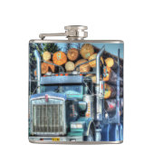 Flasques Route de notation bleue de camion conduisant des (Devant)