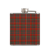 Flasques Royal Stewart Tartan Red Scottish Plaid Monogramme (Dos)