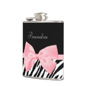 Flasques Ruban rose-clair doucement Girly chic d'impression (Gauche)